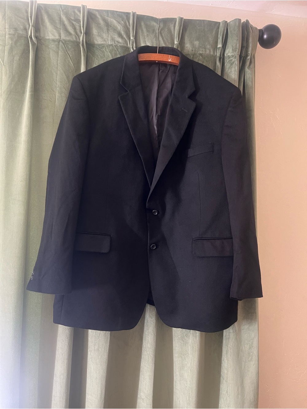 Jos A Bank 100% Cashmere Classic Black Men's Blazer Size 48R
